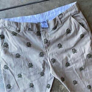 Billionaire Boys Club embroidered monogram space pirate logo khaki chino